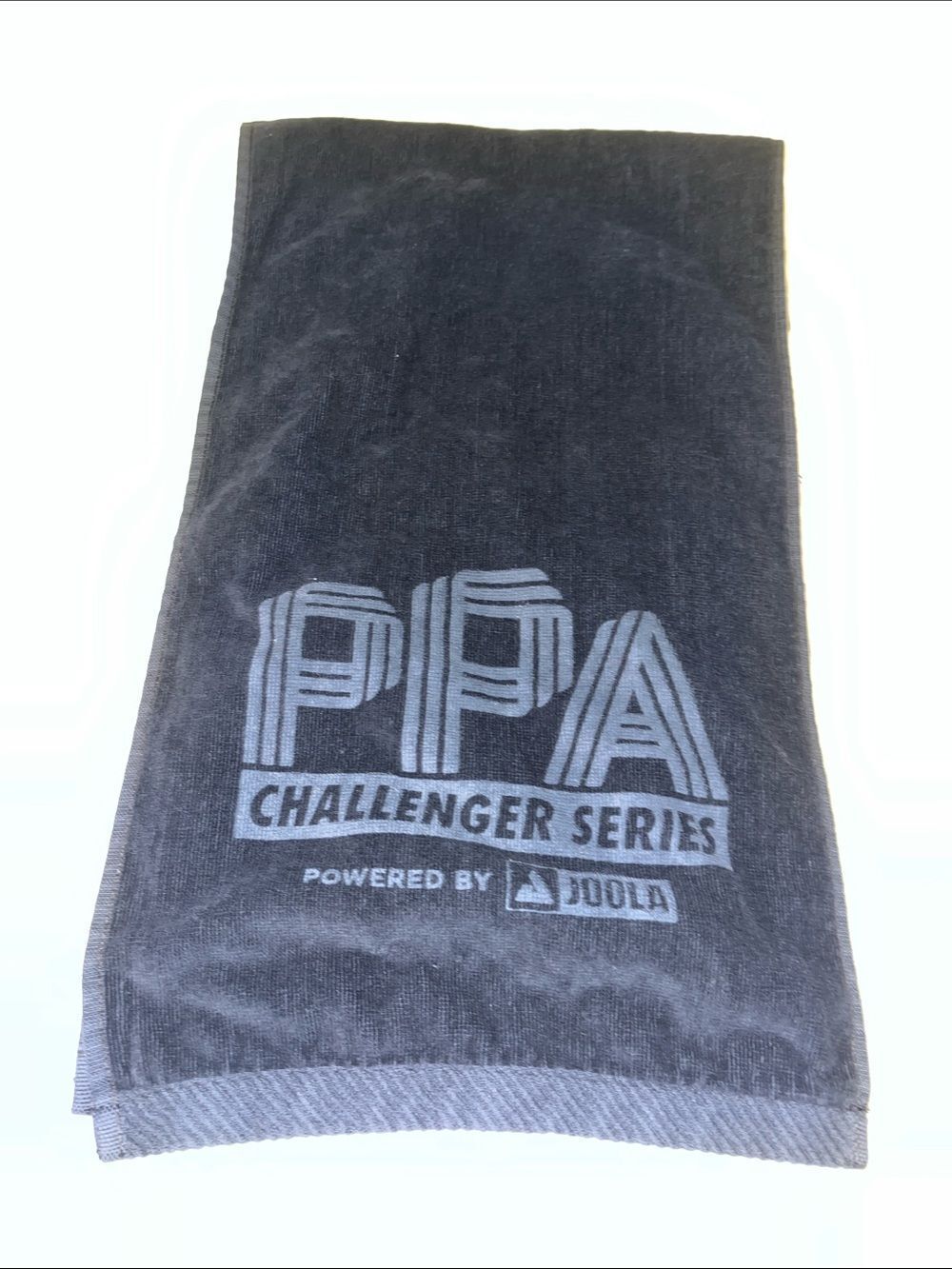 Black PPA Challenger Series by Joola Pickleball Rally Terry Towel 40” long x11”